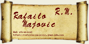 Rafailo Majović vizit kartica